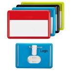 Pin Type ID Card Badge Holder with Logo
