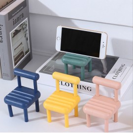 2 1/3" Creative Desk Ornament Chair Shape Mobile Phone Stand with Logo