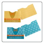 Logo Branded Smooth Trip Travel Gear by Talus RFID Blocking Card Protectors, 2 Pack, Gold & Teal Blue