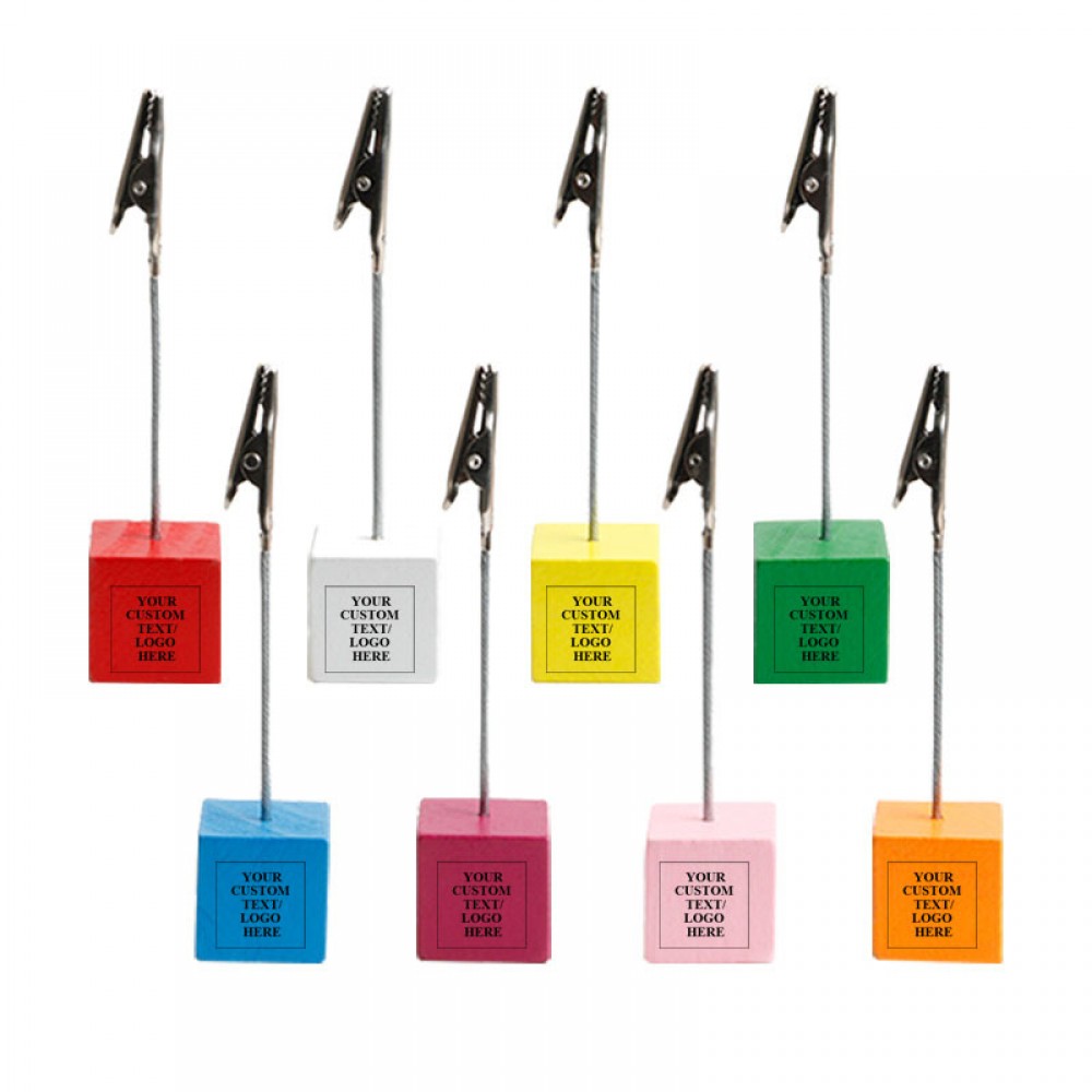 Promotional Wood Cube Memo Holder Promotional Wood Cube Memo Holder