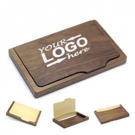 Customized Wooden Business Card Holder