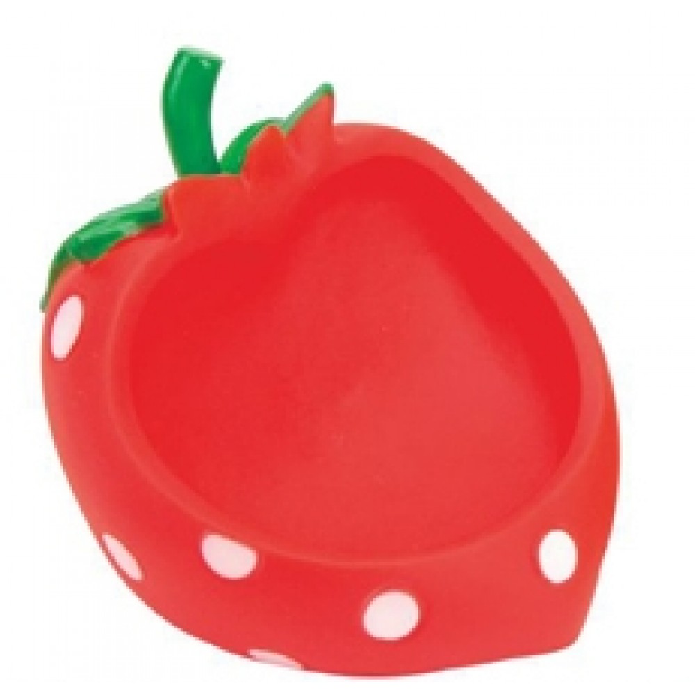 Rubber Strawberry Shaped Cell Phone and Accessory Holder with Logo Rubber Strawberry Shaped Cell Phone and Accessory Holder with Logo