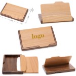 Desktop Wooden Card Case Custom Imprinted