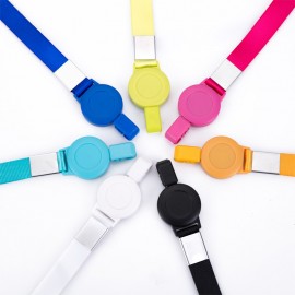 Customized Polyester ID Lanyard With Stretchable Buckle