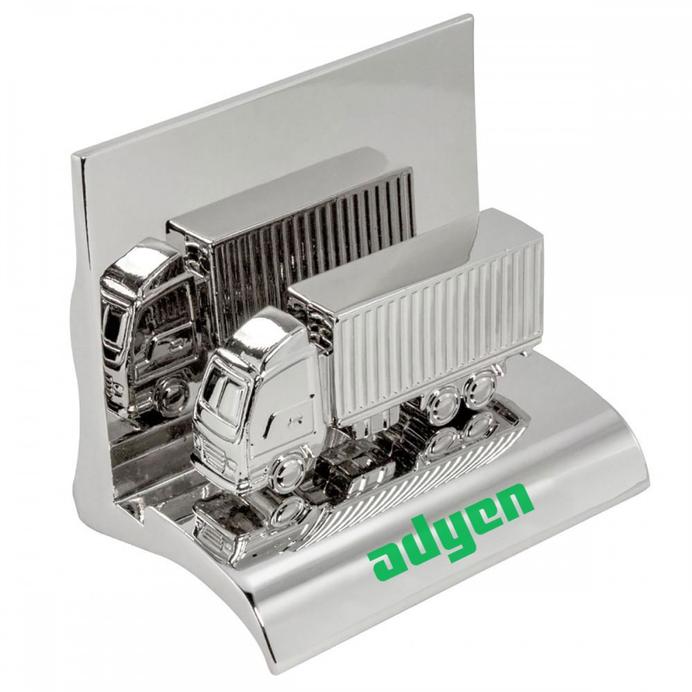 Truck Chrome Business Card Holder with Logo