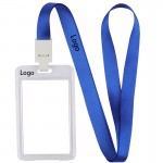 Personalized Transparent ID Card Badge Holder with Lanyard
