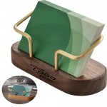 Logo Branded Wooden Business Card Holder for Desk