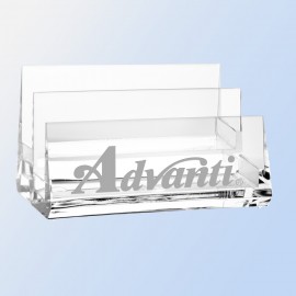 Customized Acrylic Dual Tier Business Card Holder  Customized Acrylic Dual Tier Business Card Holder