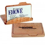 Wood Folding Business Card Holder Custom Printed
