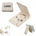Multi-functional Business Card Case Data Cable Set with Logo