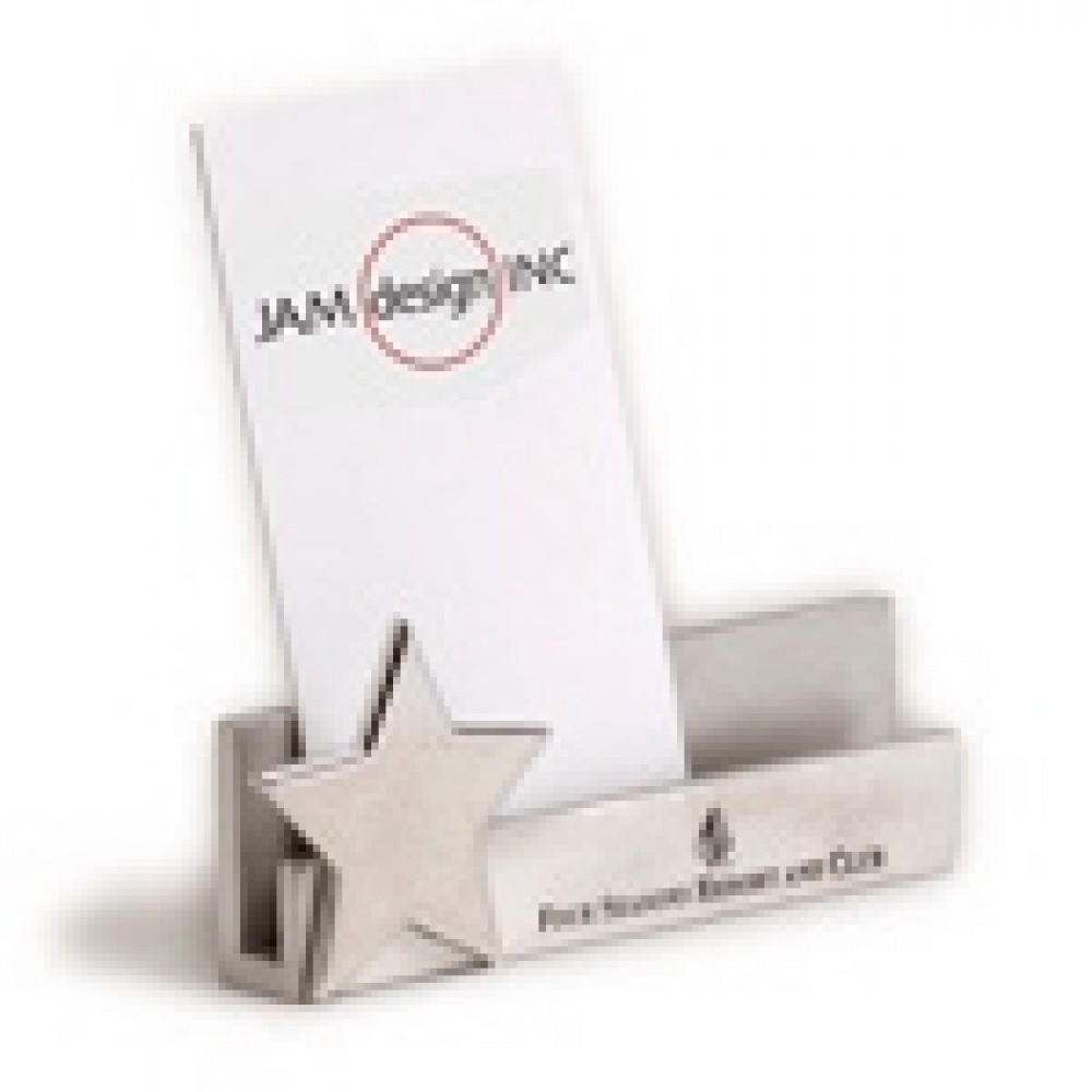 Capture Business Card Holder w/ Star Icon Logo Branded Capture Business Card Holder w/ Star Icon Logo Branded