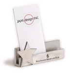 Capture Business Card Holder w/ Star Icon Logo Branded