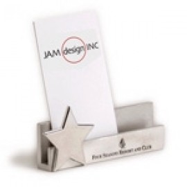 Capture Business Card Holder w/ Star Icon Logo Branded