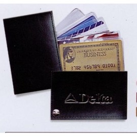 Atlantis Leather Fan-Out Card/ Photo Case (Black) with Logo  Atlantis Leather Fan-Out Card/ Photo Case (Black) with Logo
