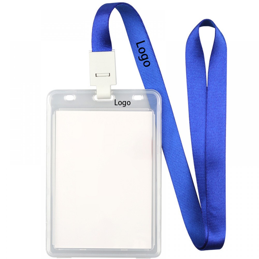 Custom Enlarged Transparent ID Card Badge Holder