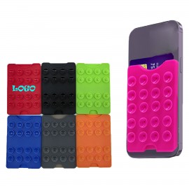 Promotional Suction Cup Phone Holder With Card Holder