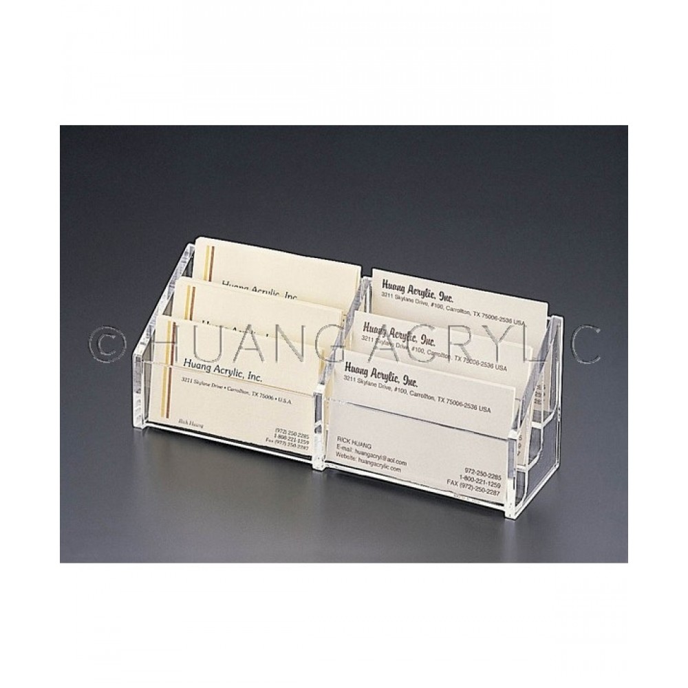 Custom Imprinted 6-Compartment Business Cards Stand Custom Imprinted 6-Compartment Business Cards Stand