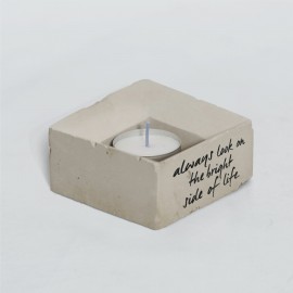 Square Candle Holder with Logo  Square Candle Holder with Logo