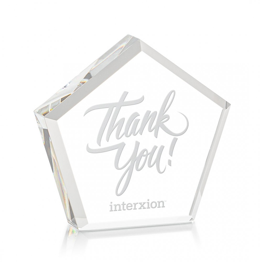 Customized Genosee Paperweight - Optical 5" Customized Genosee Paperweight - Optical 5"
