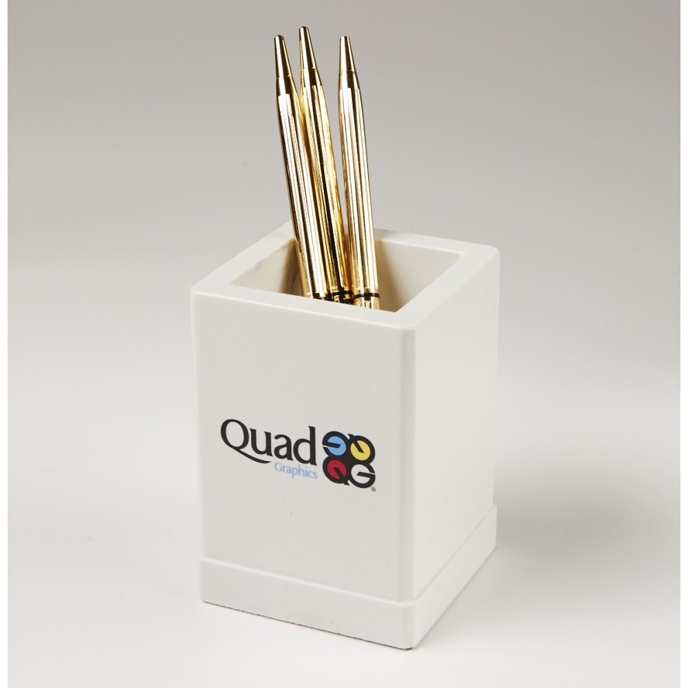 Executive Pencil Cup with Logo Executive Pencil Cup with Logo