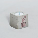 Personalized Cube Candle Holder