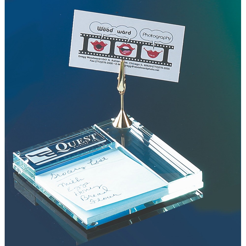 Commander Memo Holder with Note Clip Laser-etched Commander Memo Holder with Note Clip Laser-etched