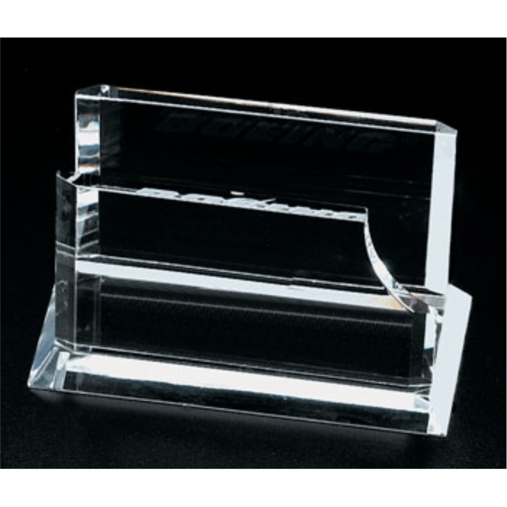 Customized Crystal Business Card Holder