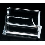 Crystal Business Card Holder with Logo