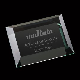 Claughton Paperweight - Jade 3"x4" with Logo  Claughton Paperweight - Jade 3"x4" with Logo