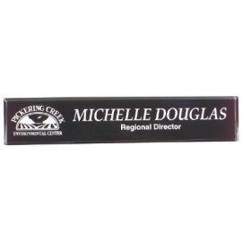 Custom Black Acrylic Desk Wedge (10" x 2")  Custom Black Acrylic Desk Wedge (10" x 2")