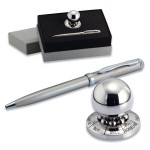 2-Piece Gift Set of Decision Maker and Ballpoint Pen Laser-etched