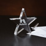 Promotional Crystal Star Paperweight