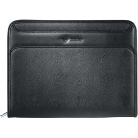 Burke Zippered Padfolio with FSC Mix Paper with Logo  Burke Zippered Padfolio with FSC Mix Paper with Logo