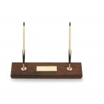 Cross Double Gold Ballpoint Pen & Pencil Desk Set Logo Imprinted