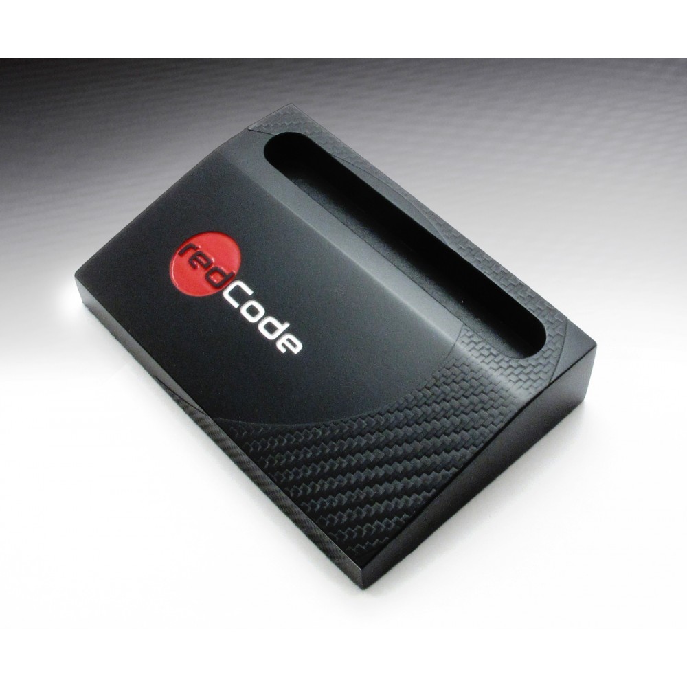 Carbon Fiber Textured Business Card Holder with Logo