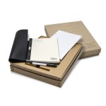 Simply Leather Desk Pad Set with Logo