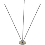 11.4-20" Metal Telescopic Flagpole for Three Flags Laser-etched