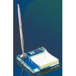 Commander Memo Holder with Pen Custom Etched