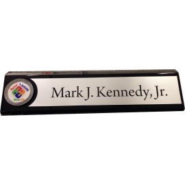 Logo Branded 10" Black Piano Desk Wedge