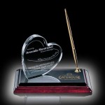 Custom Etched Heart on Albion Pen Set - Gold