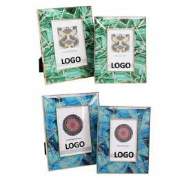 Logo Branded Alloy Glass Photo Frame