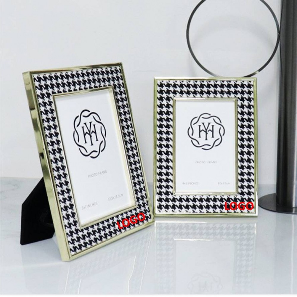 Metal Leather Photo Frame with Logo