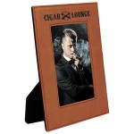 5" x 7" Rawhide Leatherette Photo Frame with Logo
