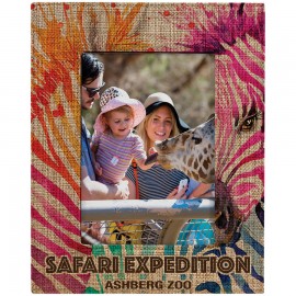 5" x 7" Sublimatable Burlap Photo Frame with Logo