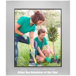 8" x 10" Gray Aluminum Photo Frame with Logo