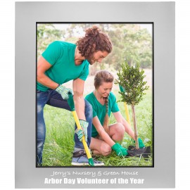 8" x 10" Gray Aluminum Photo Frame with Logo