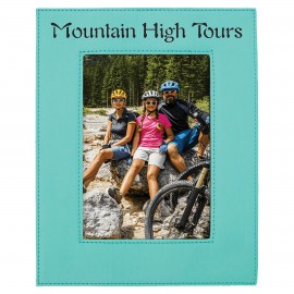 Promotional 5" x 7" Teal Leatherette Photo Frame