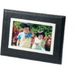 Executive Series 4"x6" Leather Photo Picture Frame with Logo