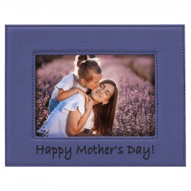 5" x 7" Purple Leatherette Photo Frame with Logo