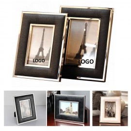 Leather Alloy Photo Frame with Logo